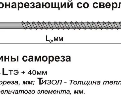 Фото №0 Винт самонарезающий самосверлящий ВСС 4,8*60