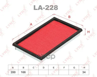 фото Фильтр Воздушный LYNXauto арт. LA228