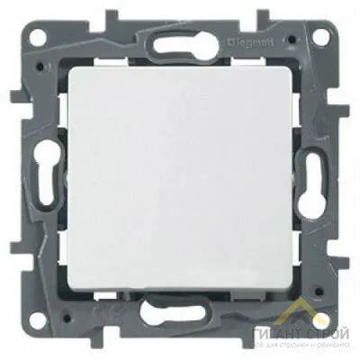 Фото №0 Механизм выключателя Legrand 1-кл. СП ETIKA винт бел. 672205