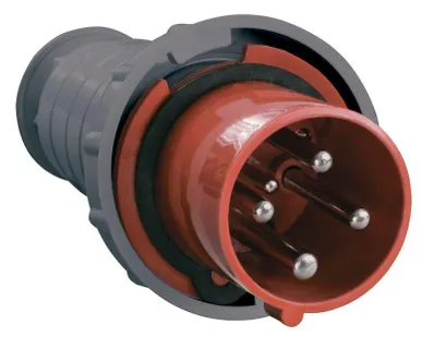фото Вилка эл. каб. 63А 3P+PE 380В IP54 ССИ-034 ИЭК PSR02-063-4