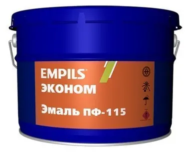 фото Эмаль пф-115 empils эконом белая 10кг