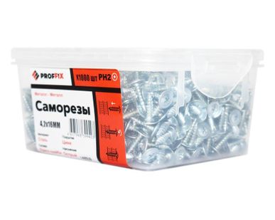 фото Саморез СММ 4.2х16 усиленный (TWN) (уп.1000шт) контейнер Proffix 146509