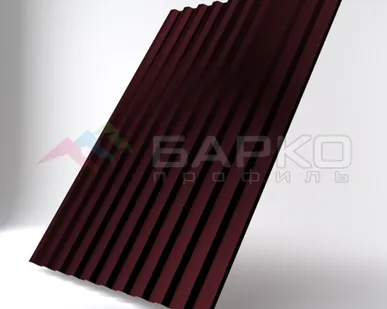 фото Профлист С-21 - 1050 мм (1000 мм) 00000694/5 Коричнево-красный RAL 3011 Полиэстер 0.5