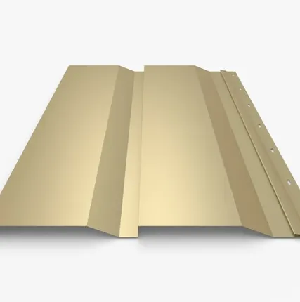 Фото №0 Сайдинг Металлический сайдинг «Корабельная доска» 0.47-0.50 мм RAL 1014, Слоновая кость