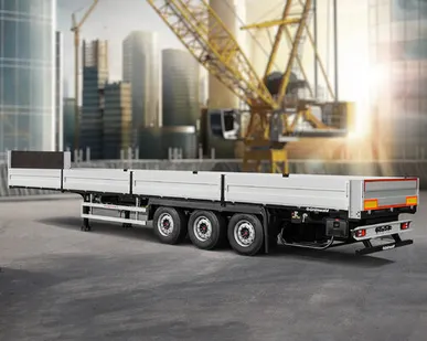 фото Бортовые полуприцепы Grunwald