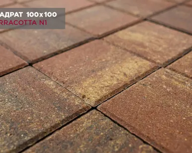 фото Тротуарная плитка Steingot 100х100х60 "Квадрат" Серия "Практик 60"