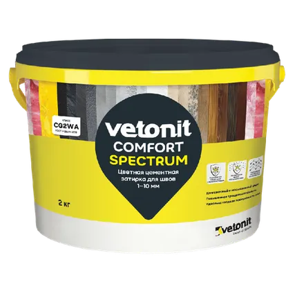 Фото №0 Затирка ВЕТОНИТ КОМФОРТ спектрум махагони(17) 2кг