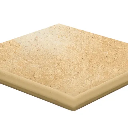 Фото №0 Клинкерная угловая ступень-флорентинер Westerwaelder Klinker MONTMARTRE Naturabeige, 320*320*9,5 мм