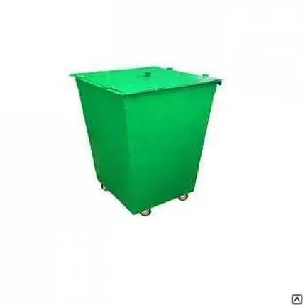 Фото №0 Контейнер ТБО V-0.75 м. куб. (с крышкой, с колесами)
