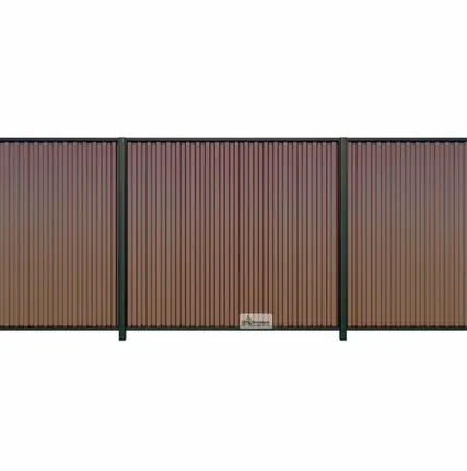 Фото №0 Забор из профлиста в рамке