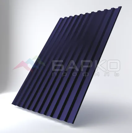 Фото №0 Профлист С-21 - 1050 мм (1000 мм) 00000340/5 RAL 5002 Полиэстер 0.5