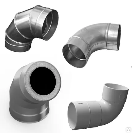 Фото №0 Отвод круглый ОK 90° Ø500 AISI 430 0,7 мм 2 фланцевый черный