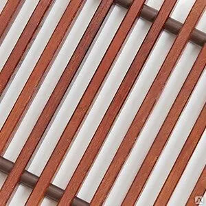 фото Решетка декоративная Techno РРД 350-1800/TD темное дерево
в