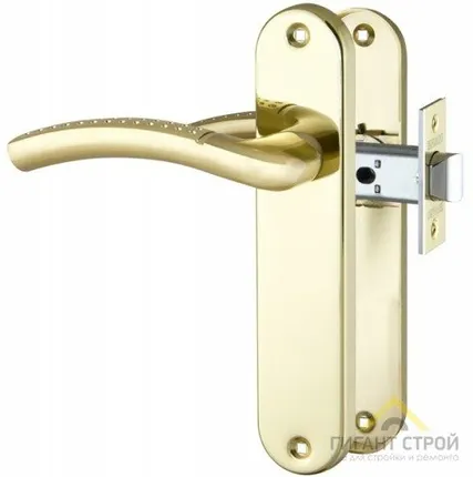 Фото №0 Ручка защёлка межкомнатная врезная SET F2013 GP/SG Золото