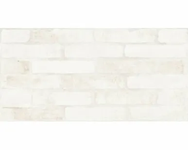 фото Керамогранит Lasselsberger Ceramics Брикстори белый 40*20 см