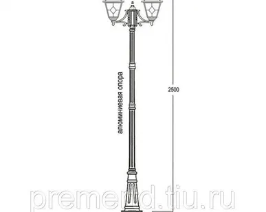 фото Светильник на алюминиевой опоре Валенсия FVL-08
