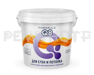 фото Краска вд интер  1,5кг ВД-АК белоснежная FORMULA Q8 (8/336) П