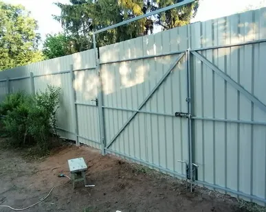 фото Распашные ворота