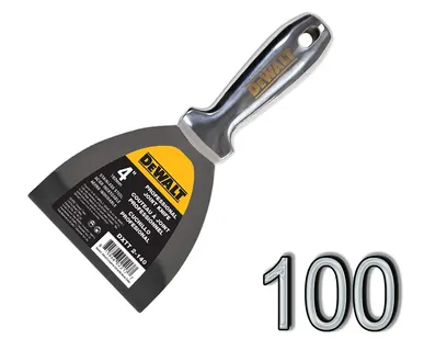 фото DeWalt 100мм, шпатель металлический