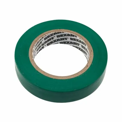 Фото №0 Лента изоляционная Kranz Изолента зеленая ПВХ 10х15х0.13мм (KR-09-2003)