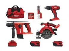 фото Аккумуляторный набор инструментов Hilti аккумулятор TE4-A+SFC22-A+SCW22-A