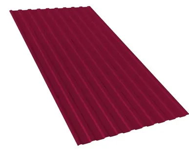 фото Профнастил двухсторонний МП 20 RAL 3005 Вишнёвый 0,4 мм