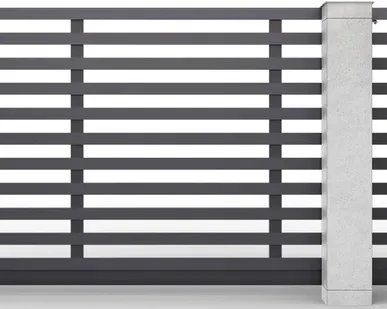 фото Откатные ворота ал-профиль антрацит горинонтальные 3000х2000 мм