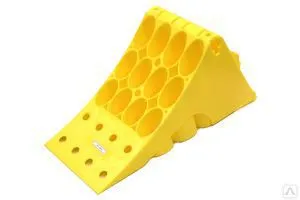 фото Упор противооткатный пластик, жёлт., ЕВРО, для ТС до 7,5т