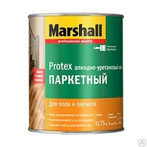 Фото №0 Лак Marshall Protex алкидно-урет.паркетный глянц. (2,5л)