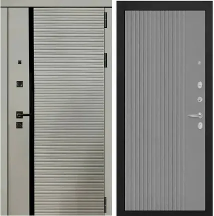 Фото №0 Входная дверь Легион Грей шагрень-128 грей