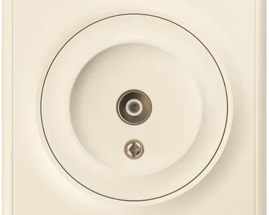 фото Розетка телевизионная TV 1-м СП Florence механизм беж. 1E21101301 OneKeyElectro 2172796