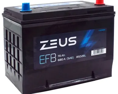 фото Аккумулятор ZEUS EFB Asia 85D26L 70 Ач о.п.