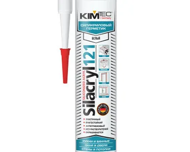 фото KIM TEC Герметик Silacryl 121 белый 310мл (02-04-72)