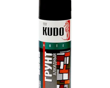 фото Грунт аэрозольный алкидный KU-2003 черный KUDO 0,52л