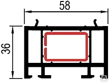 Фото №0 Расширительный профиль 36 мм