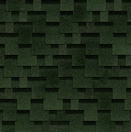 Фото №0 ТЕХНОНИКОЛЬ SHINGLAS гибкая черепица ОПТИМА АККОРД зеленый (3,0м2/уп.)