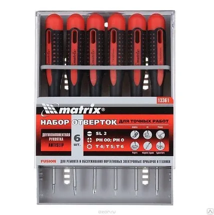 Фото №0 Набор отверток для точных работ Matrix Fusion 13361
