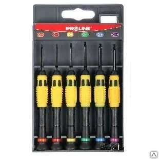 Фото №0 Отвертки для точных работ набор 6шт Proline