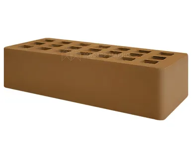 фото Кирпич лицевой керамический Коричневый пустотелый одинарный М125