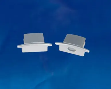 фото Заглушка для профиля UFE-N01 SILVER B POLYBAG Набор аксессуаров для алюминиевого профиля. Заглушки (4 шт., пластик). Цвет серебро. ТМ Uniel.