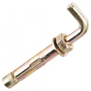 фото Анкерный болт с Г-образным крюком 12х100, желтопассированный HL