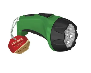 фото Фонарь аккумуляторный РЕКОРД РМ-0107 GREEN светод