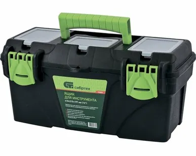 фото Ящик для инструмента 16" с органайзерами (410х210х195мм), (90807) (Сибртех)