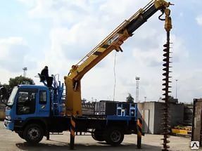 фото Ямобур ISUZU глубина 6 м диаметр 200-450 мм в аренду