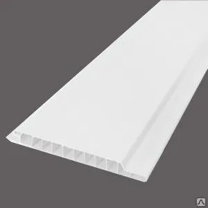 Фото №0 Панель ПВХ белая, матовая "лёд", 3000х100 мм