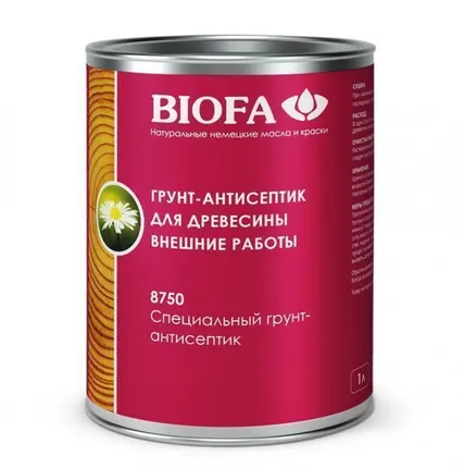 Фото №0 Специальный грунт-антисептик для дерева Biofa, 10 л = 90 м2