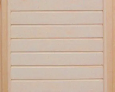 фото Дверь деревянная "В бане веник дороже денег" (осина) 1800*700