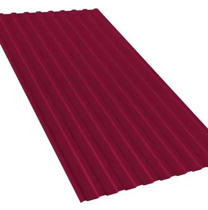 Фото №0 Профнастил двухсторонний МП 20 RAL 3005 Вишнёвый 0,4 мм