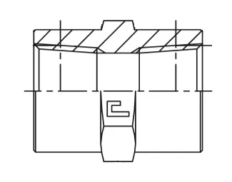Фото №0 301502 - Фитинг-соединитель с внутр. резьбой NPT, NPT1/4" - NPT1/4", 350 бар