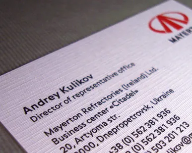 фото Визитки на льне